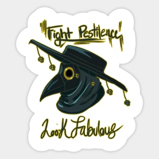 Dark Fab Plague Doctor Sticker